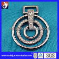 Fashion embossed metal stone zipper puller